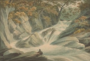 Hafod - Parte superior de la cascada de John Warwick Smith